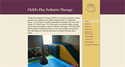 Desktop Screenshot of childsplaytherapy.net